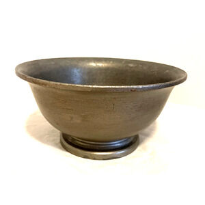 York Metalcrafters Footed Pewter Bowl 4"x8" USA Made #5505